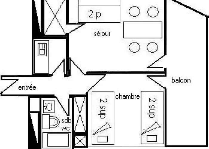 Apartament Le France - 2 Pieces 5 Pers - Le France - 817fr - Plagne Centre Mae-5124 *