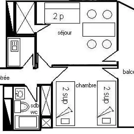 Апартаменты Le France - 2 Pieces 5 Pers - Le France - 817fr - Plagne Centre Mae-5124 *